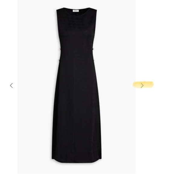 Sandro black midi dress with side cut out detail - Picture 3 of 7